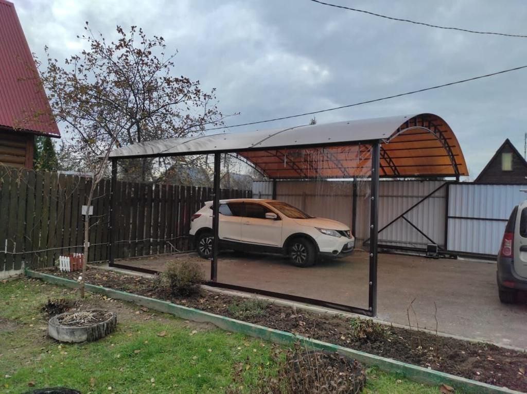 Прозрачные шторы ПВХ для навеса под автомобиль в Одоеве